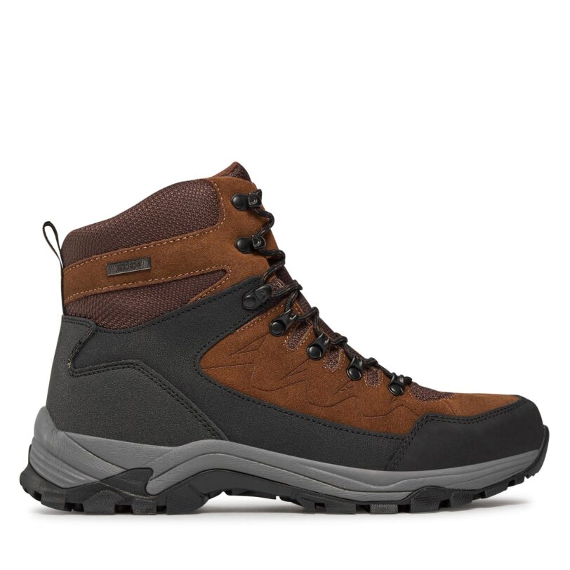 Туристически oбувки Whistler Detion Outdoor Leather Boot WP W204389 Сив цвят на ниска цена