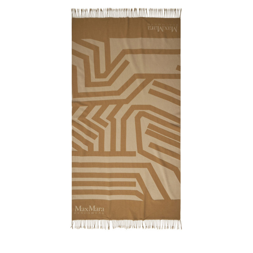 Хавлиена кърпа Max Mara Beachwear Vivy 2516591019 Кафяв цвят на ниска цена