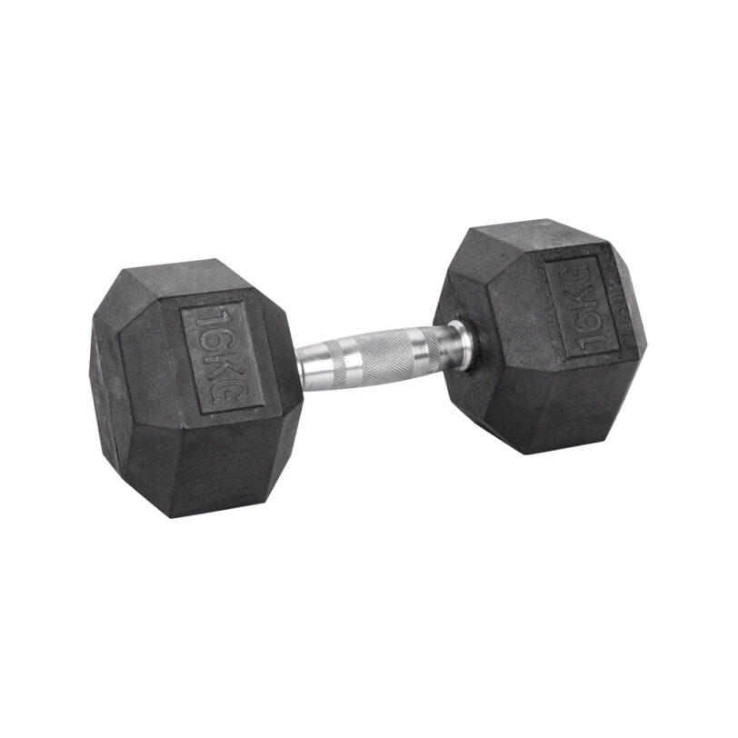 Хексагонален дъмбел inSPORTline Hexsteel 16 кг на ниска цена