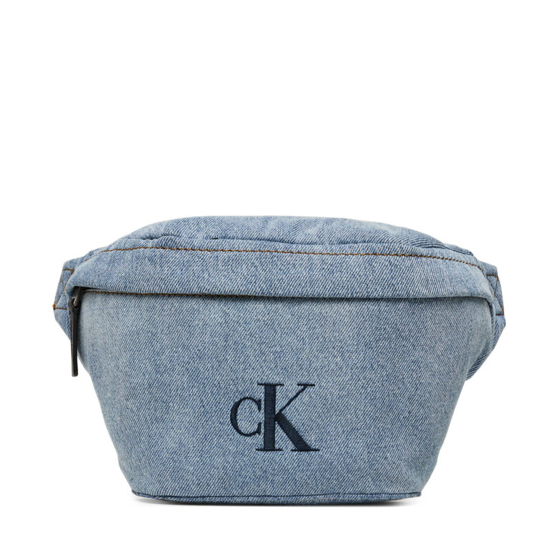 Чанта за кръст Calvin Klein Ckj Denim Waistbag LV04G3149G Светлосиньо цвят на ниска цена