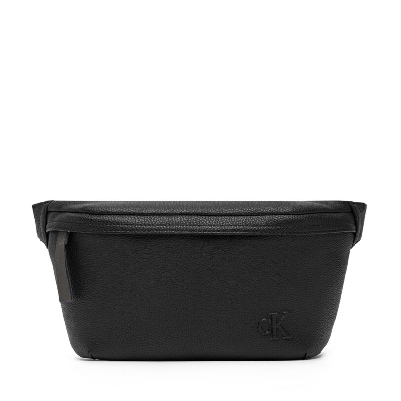 Чанта за кръст Calvin Klein Jeans Cargo Waistbag LV04G3082G Черен цвят на ниска цена