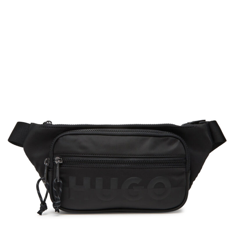 Чанта за кръст HUGO Nosh 50543264 Черен цвят на ниска цена