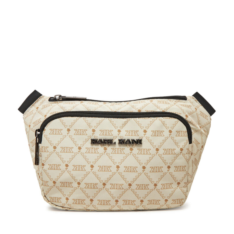 Чанта за кръст Karl Kani Kk Retro Kani Monogram Aop 40030022 Бежов цвят на ниска цена