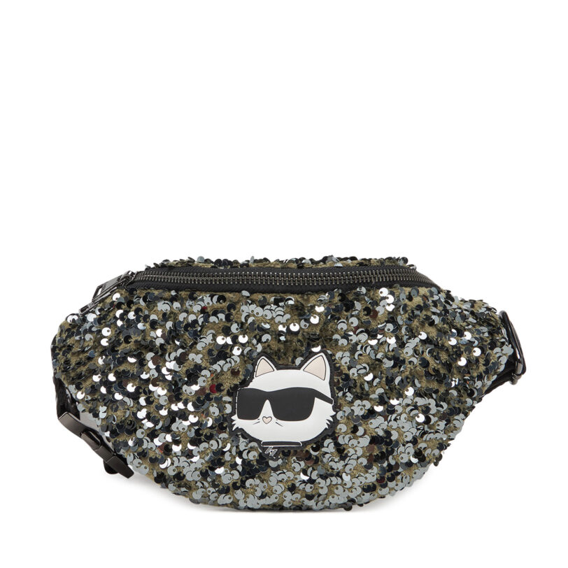 Чанта за кръст Karl Lagerfeld Kids Z30408 Каки цвят на ниска цена