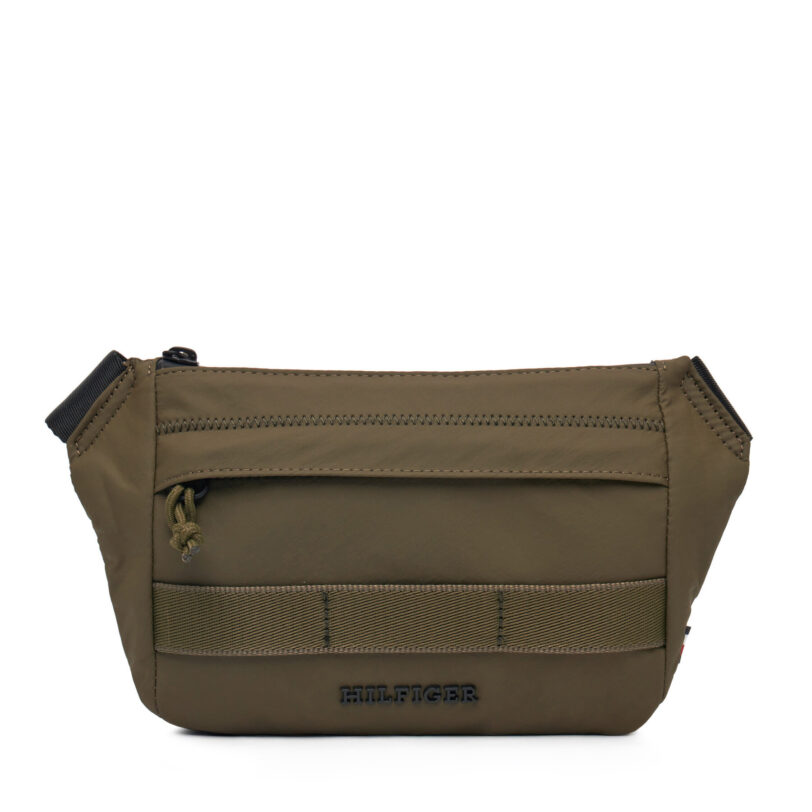 Чанта за кръст Tommy Hilfiger Th Colour Bumbag AM0AM13220 Зелен цвят на ниска цена