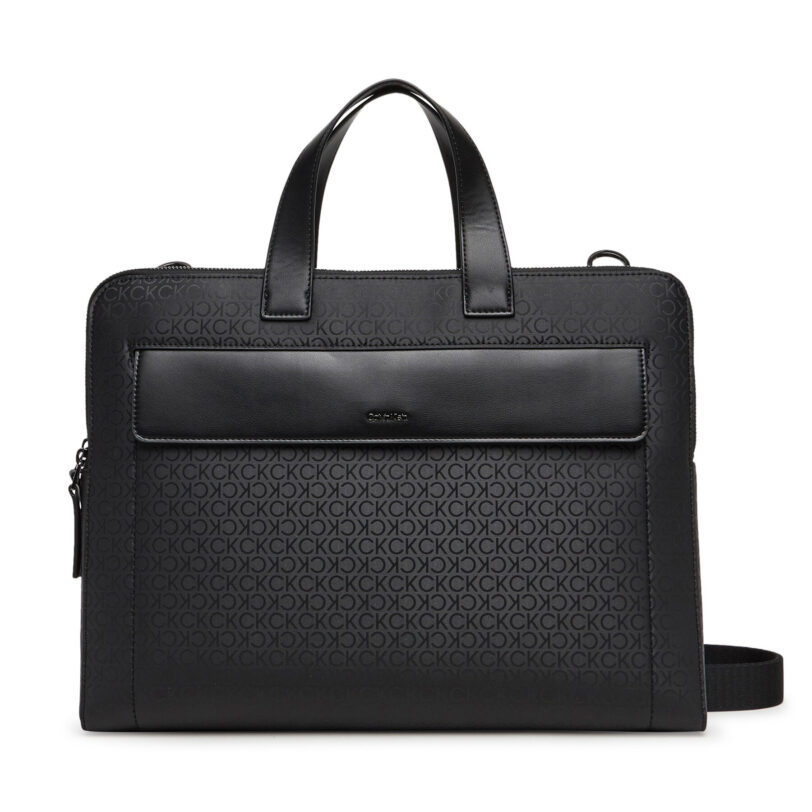 Чанта за лаптоп Calvin Klein Ck Sleek 2G Laptop Bag Mono K50K512938 Черен цвят на ниска цена