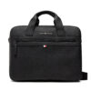 Чанта за лаптоп Tommy Hilfiger Essential Pu Computer Bag AM0AM09507 Черен цвят на ниска цена