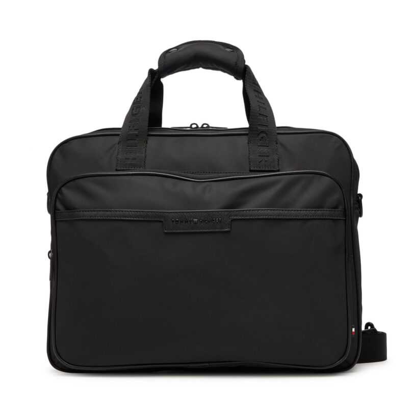 Чанта за лаптоп Tommy Hilfiger Th Repreve Computer Bag AM0AM13466 Черен цвят на ниска цена