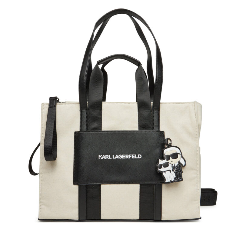 Чанта за преповиване Karl Lagerfeld Kids Z30557 Екрю цвят на ниска цена