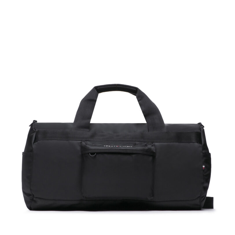 Чанта за уикенд Tommy Hilfiger Th Skyline Duffle AM0AM10913 Черен цвят на ниска цена