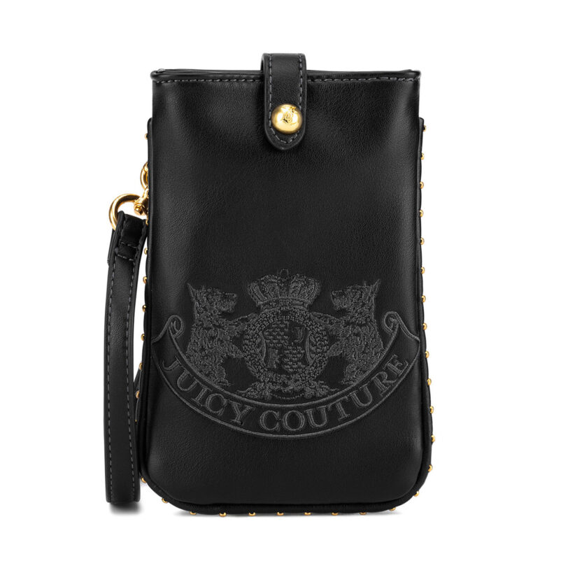 Чантичка за телефон Juicy Couture BIJXT8655WVP Черен цвят на ниска цена