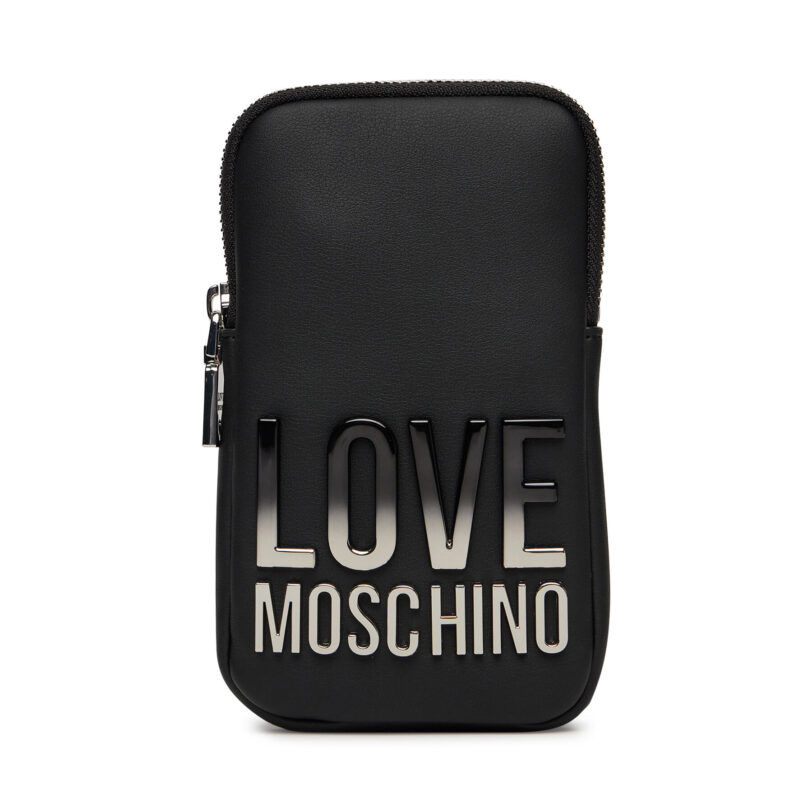 Чантичка за телефон LOVE MOSCHINO JC5729PP0MKD000B Черен цвят на ниска цена
