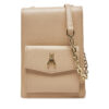 Чантичка за телефон Patrizia Pepe 2Q0007/L061-B732 Бежов цвят на ниска цена