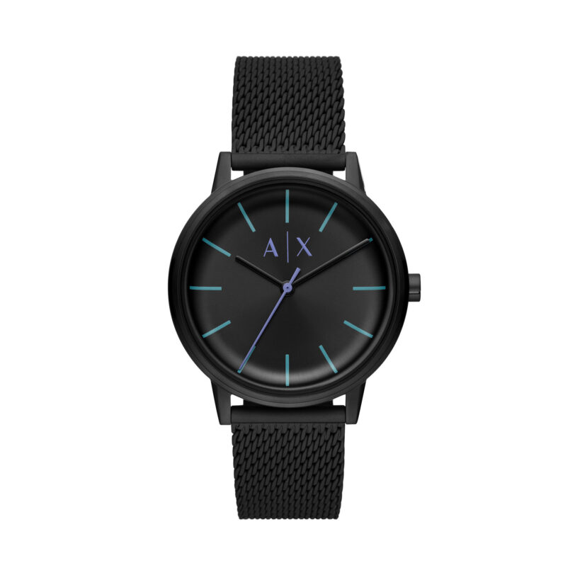 Часовник Armani Exchange Cayde AX2760 Черен цвят на ниска цена
