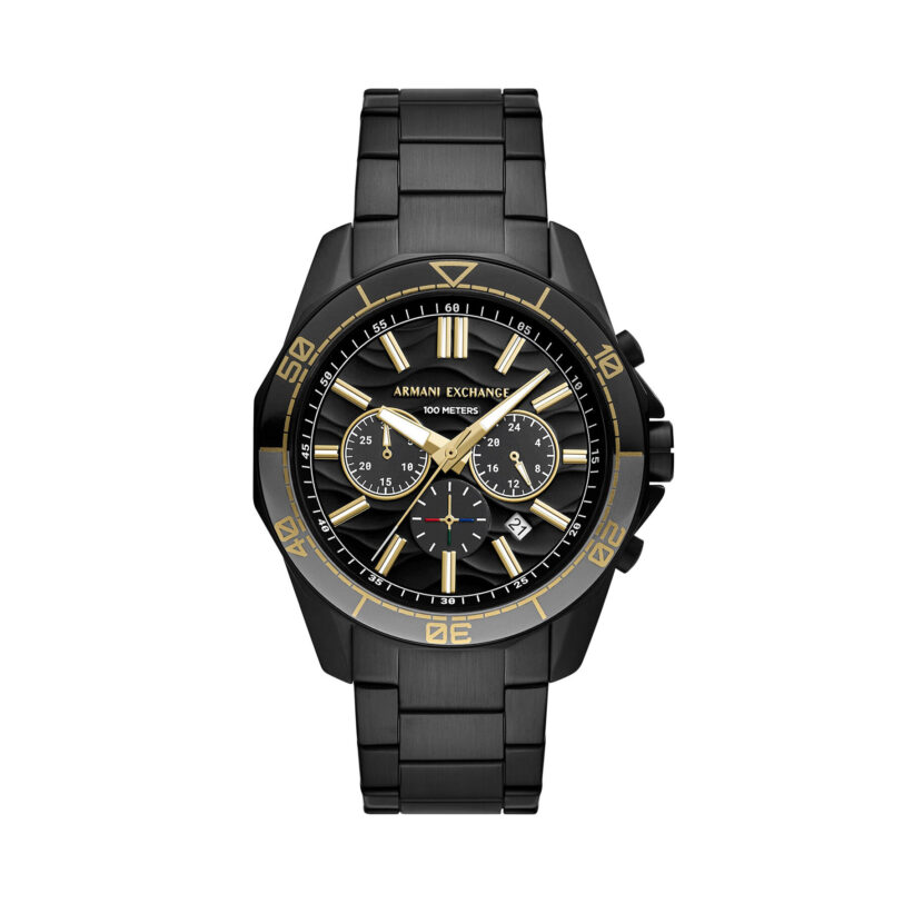 Часовник Armani Exchange Spencer AX1963 Черен цвят на ниска цена
