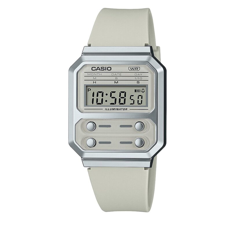 Часовник Casio A100WEF-8AEF Сив цвят на ниска цена