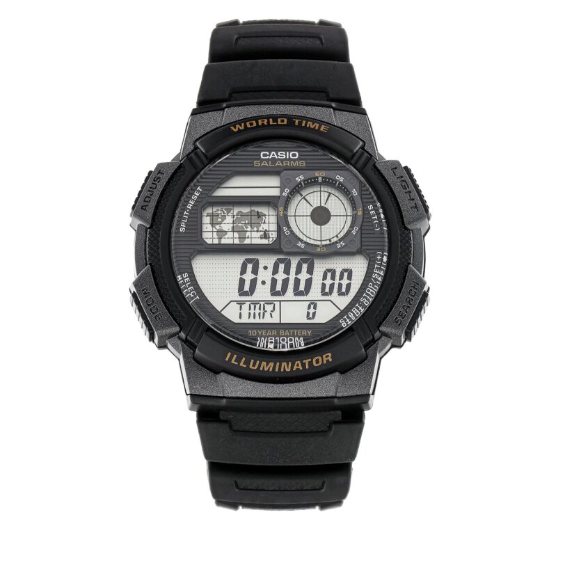 Часовник Casio AE-1000W-1AVEF Черен цвят на ниска цена
