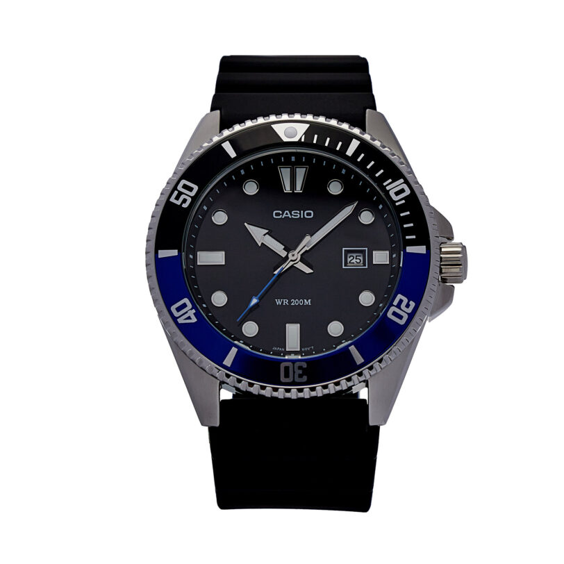 Часовник Casio Duro Diver MDV-107-1A2VEF Черен цвят на ниска цена