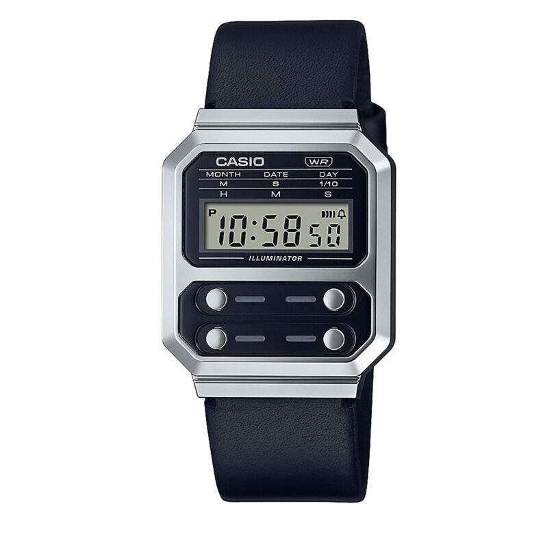 Часовник Casio Vintage A100WEL-1AEF Черен цвят на ниска цена