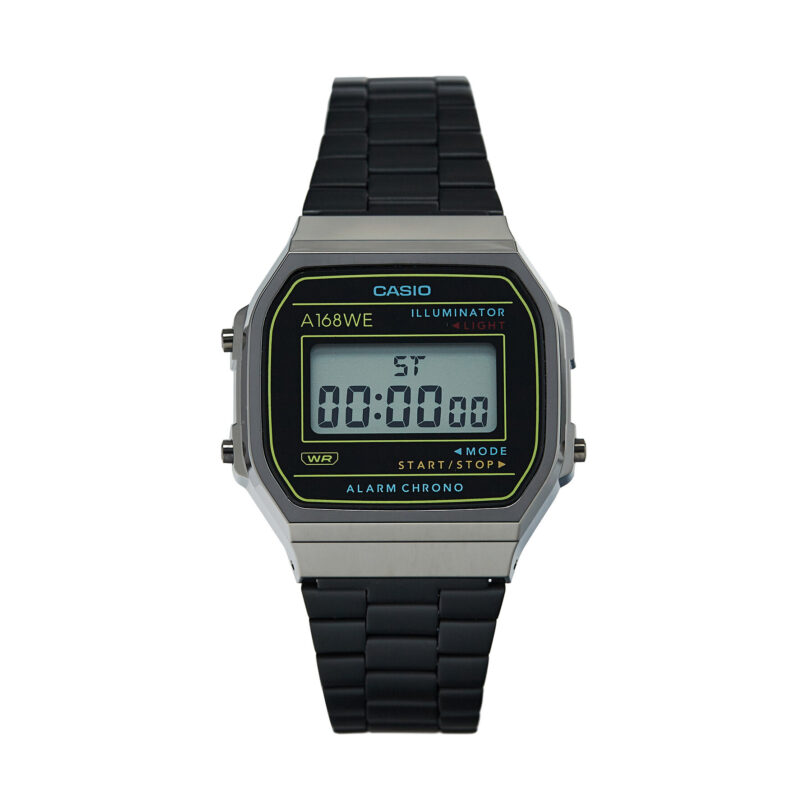 Часовник Casio Vintage A168WEHB-1AEF Черен цвят на ниска цена