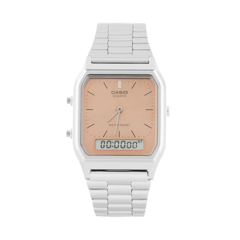 Часовник Casio Vintage AQ-230A-4AMQYES Сребрист цвят на ниска цена