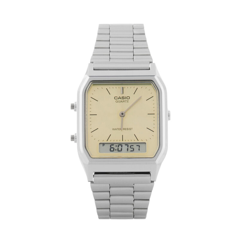 Часовник Casio Vintage AQ-230A-9AMQYES Сребрист цвят на ниска цена