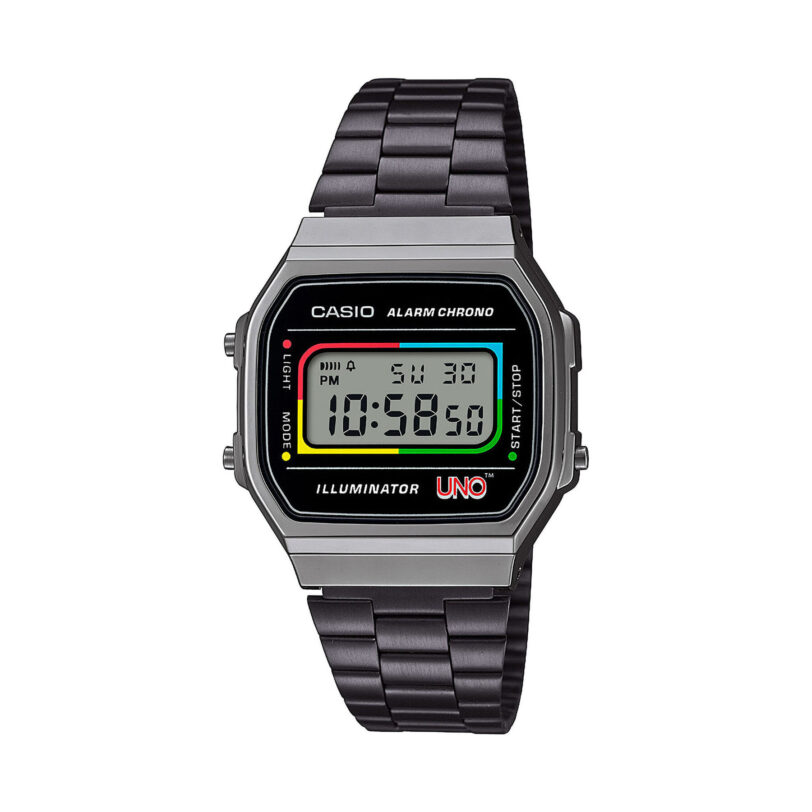 Часовник Casio Vintage Maxi X Uno™ A168WEUC-1AER Черен цвят на ниска цена
