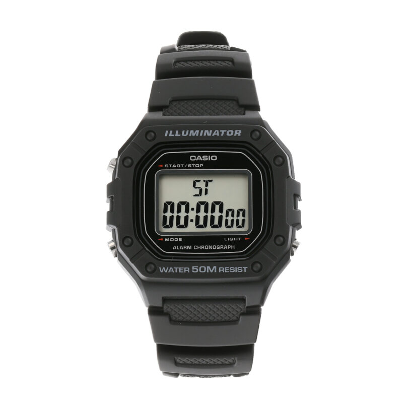 Часовник Casio W-218H -1AVEF Черен цвят на ниска цена