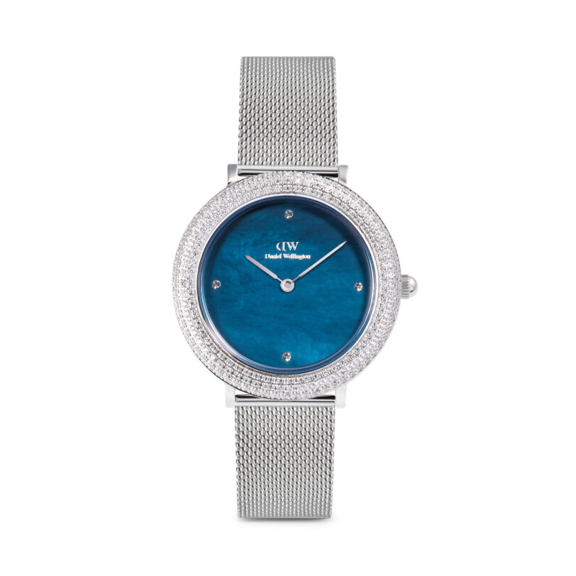 Часовник Daniel Wellington Crystalline Bezel 3 DW00100825 Сребрист цвят на ниска цена
