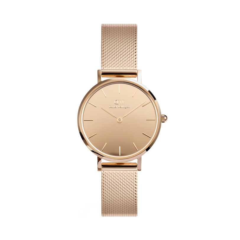 Часовник Daniel Wellington Petite Reflection 28 DW00100795 Розово злато цвят на ниска цена