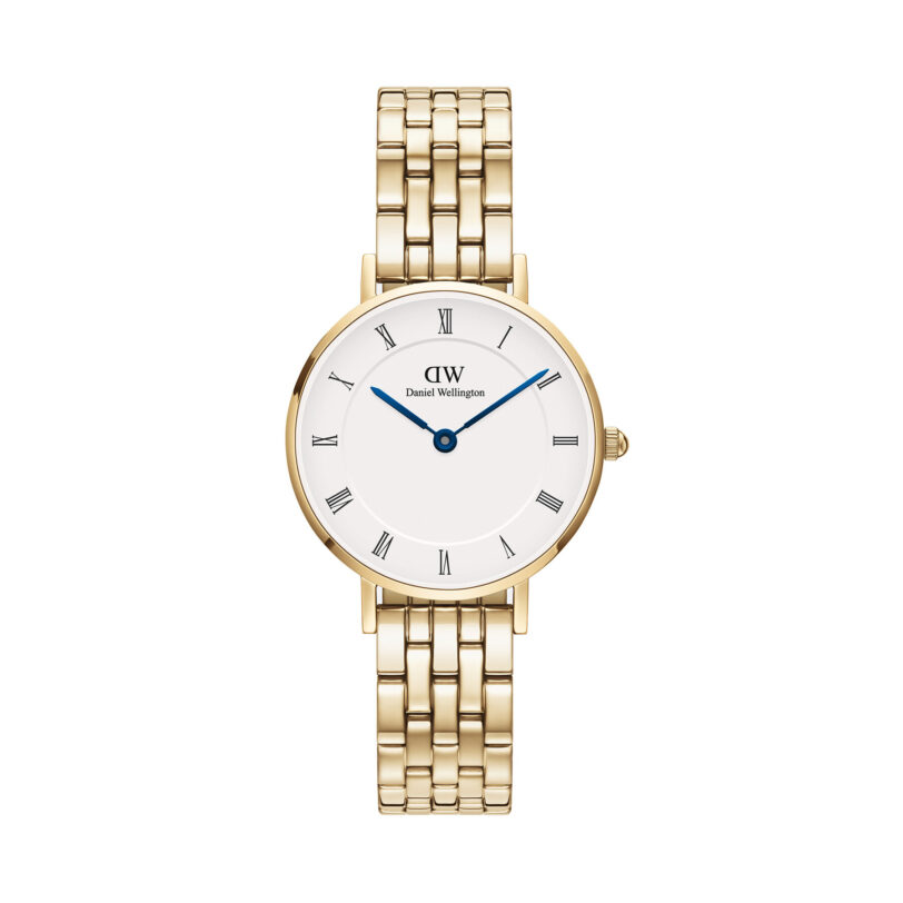 Часовник Daniel Wellington Petite Roman Numerals 5-Link DW00100682 Златист цвят на ниска цена