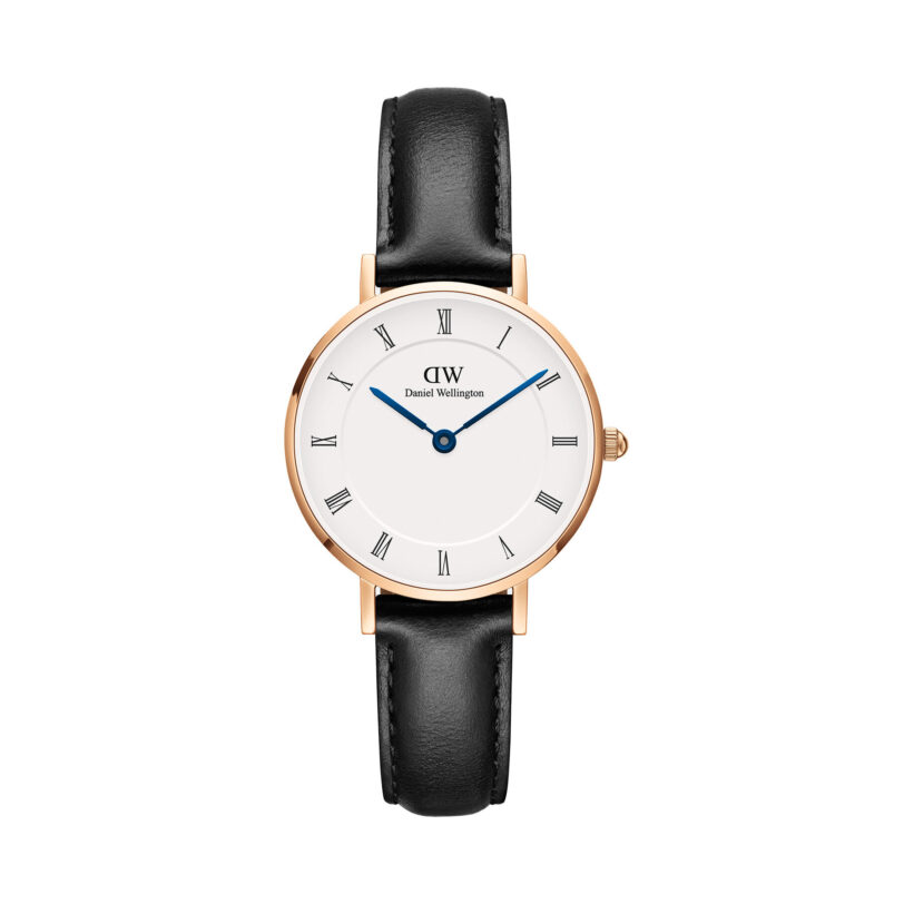Часовник Daniel Wellington Petite Roman Numerals Shieffield DW00100683 Черен цвят на ниска цена