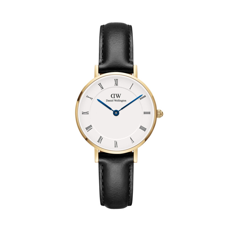 Часовник Daniel Wellington Petite Roman Numerals Shieffield DW00100686 Черен цвят на ниска цена