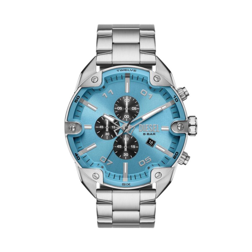 Часовник Diesel Spiked DZ4655 Сребрист цвят на ниска цена