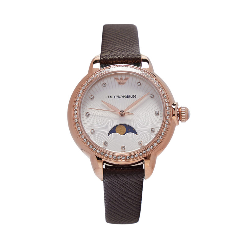 Часовник Emporio Armani Mia AR11568 Кафяв цвят на ниска цена
