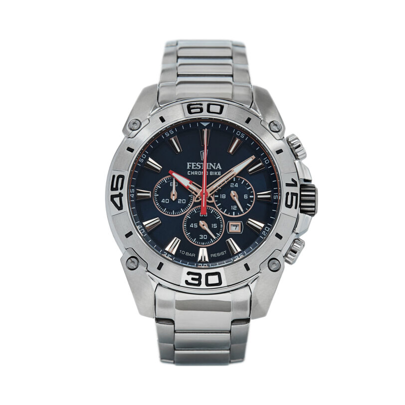 Часовник Festina Chrono Bike '21 20543/4 Сребрист цвят на ниска цена