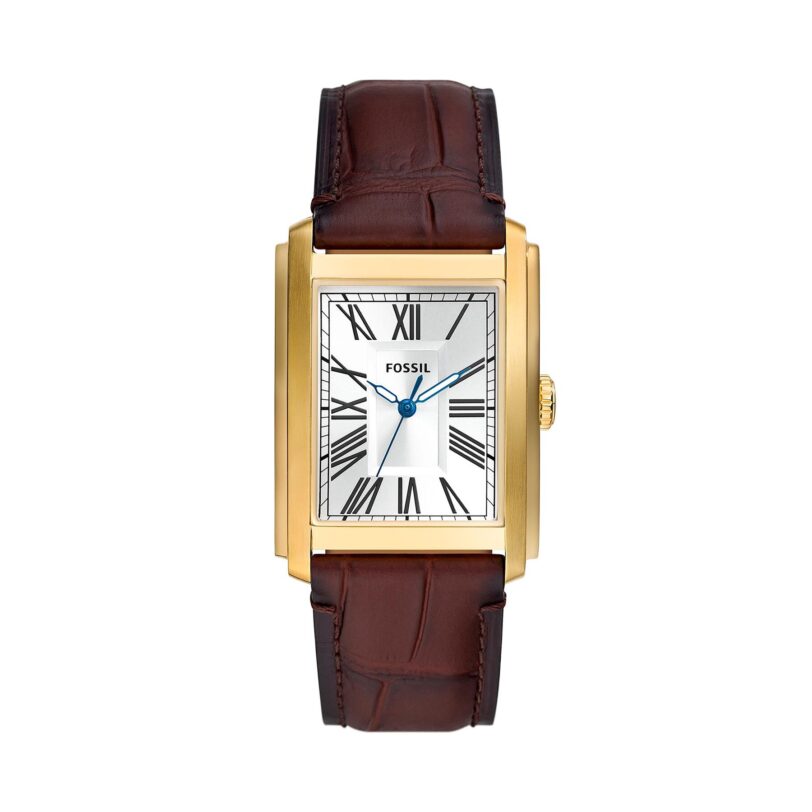 Часовник Fossil Carraway FS6011 Кафяв цвят на ниска цена