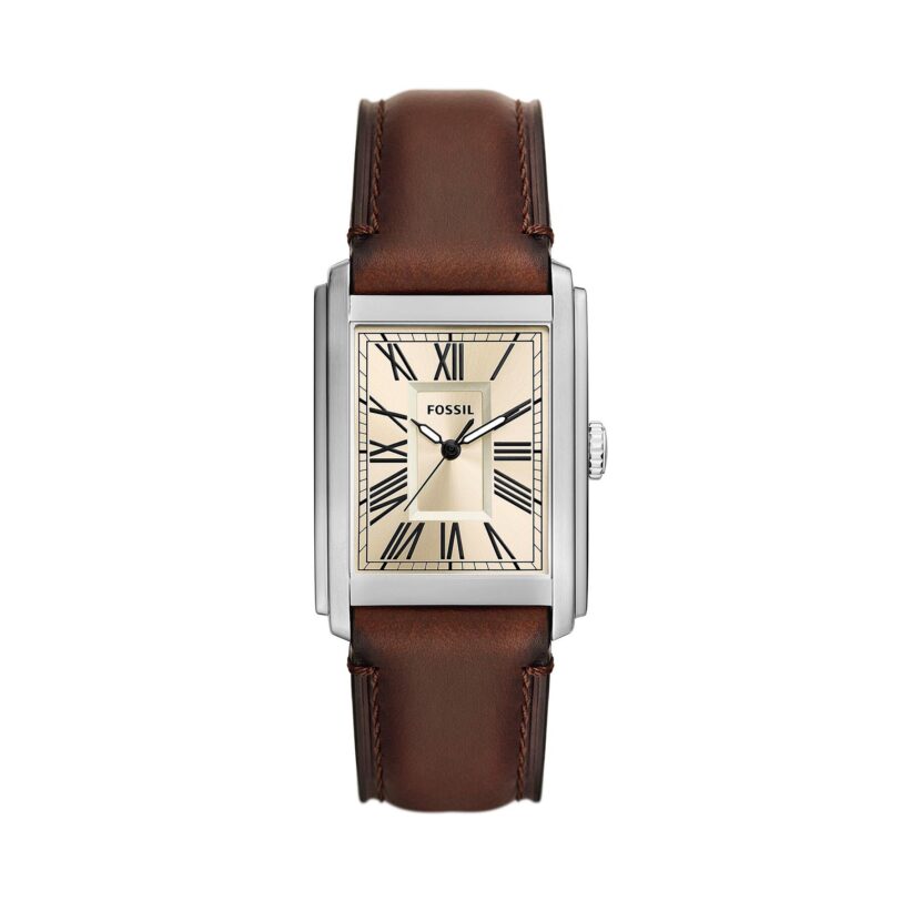 Часовник Fossil Carraway FS6012 Кафяв цвят на ниска цена