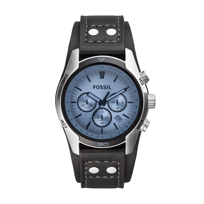Часовник Fossil Coachman CH2564 Черен цвят на ниска цена