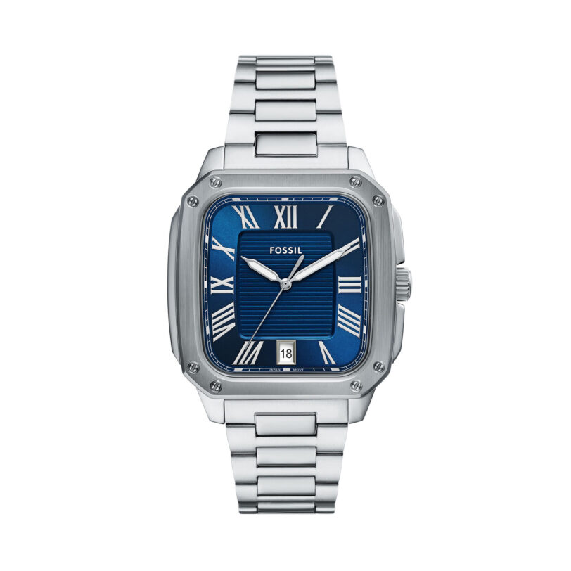 Часовник Fossil Crosby FS6121 Сребрист цвят на ниска цена