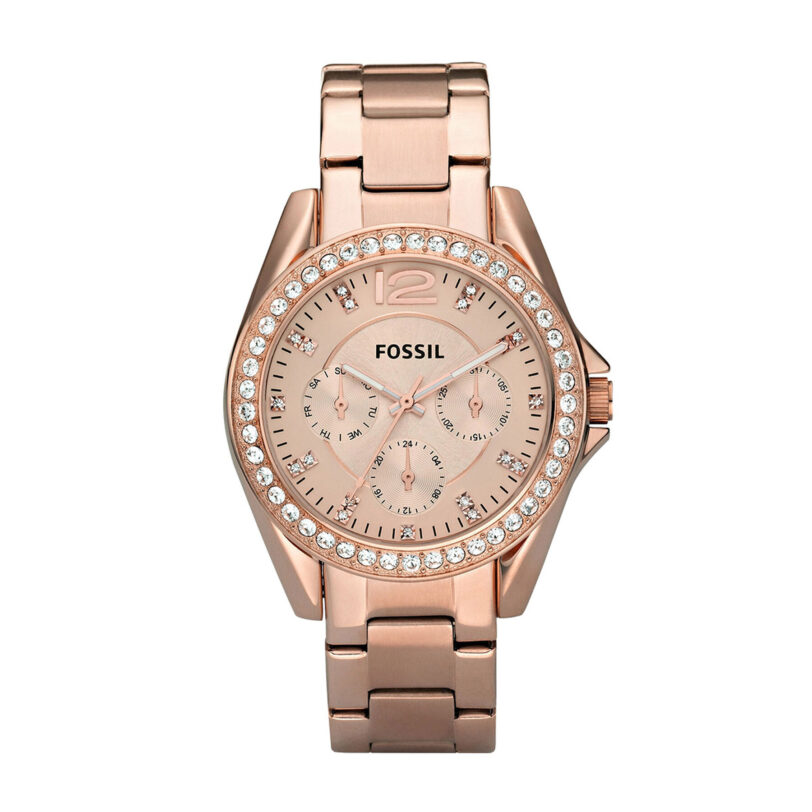 Часовник Fossil Riley ES2811 Розов цвят на ниска цена