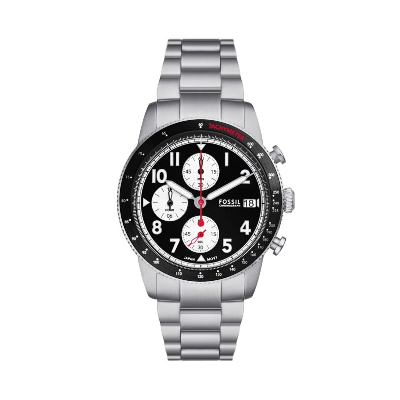 Часовник Fossil Sport Tourer FS6045 Сребрист цвят на ниска цена