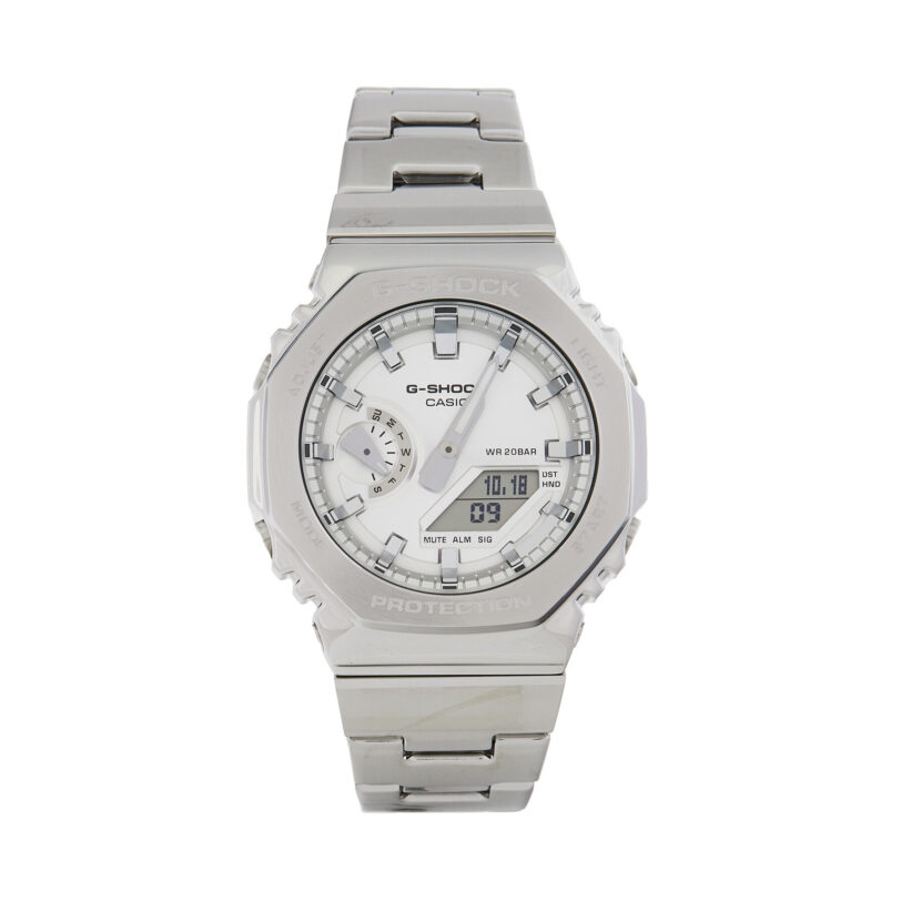 Часовник G-Shock G-Steel GM-2110D-7AER Сребрист цвят на ниска цена