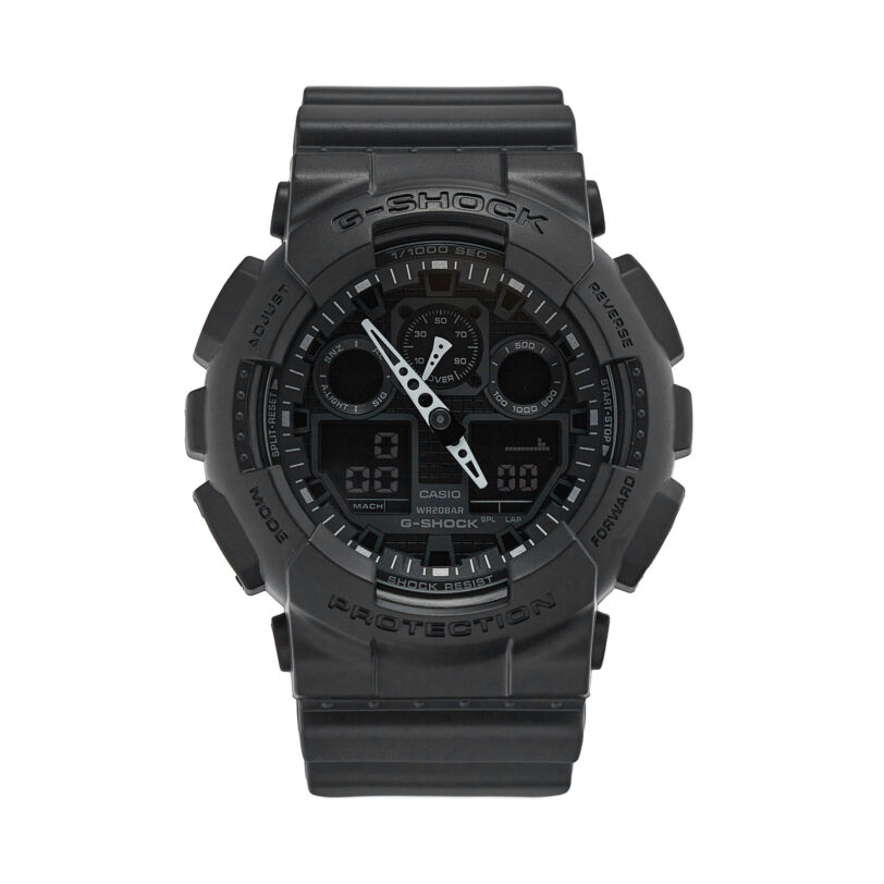 Часовник G-Shock GA-100-1A1ER Черен цвят на ниска цена