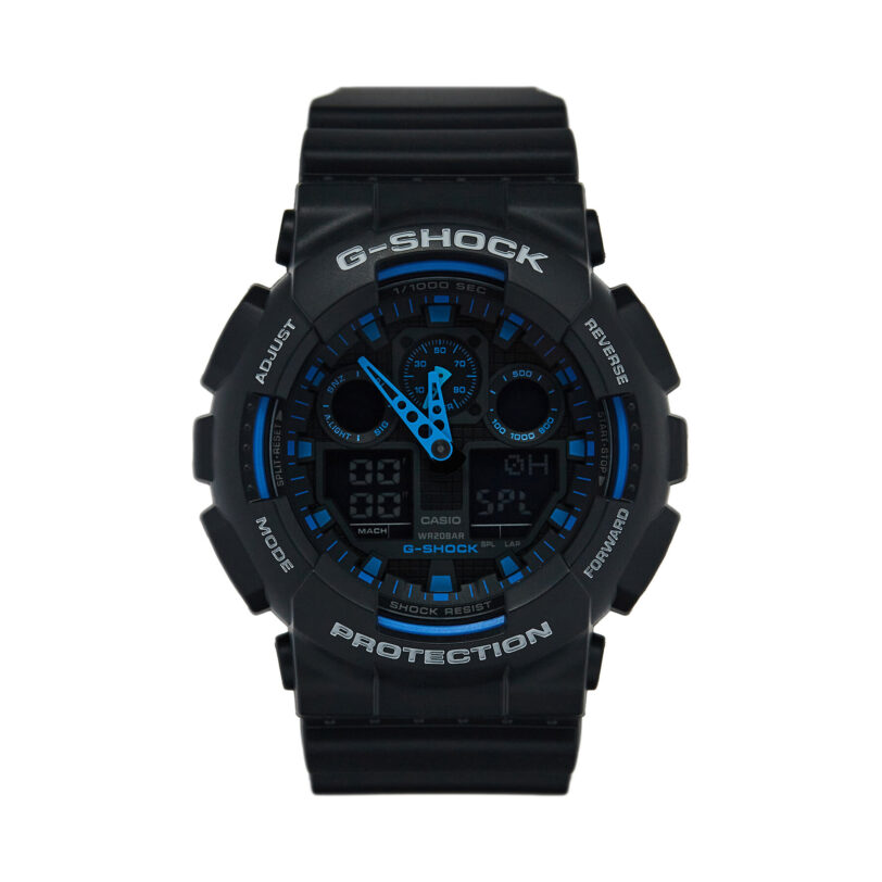 Часовник G-Shock GA-100-1A2ER Черен цвят на ниска цена