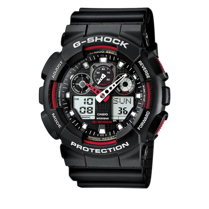 Часовник G-Shock GA-100-1A4ER Черен цвят на ниска цена