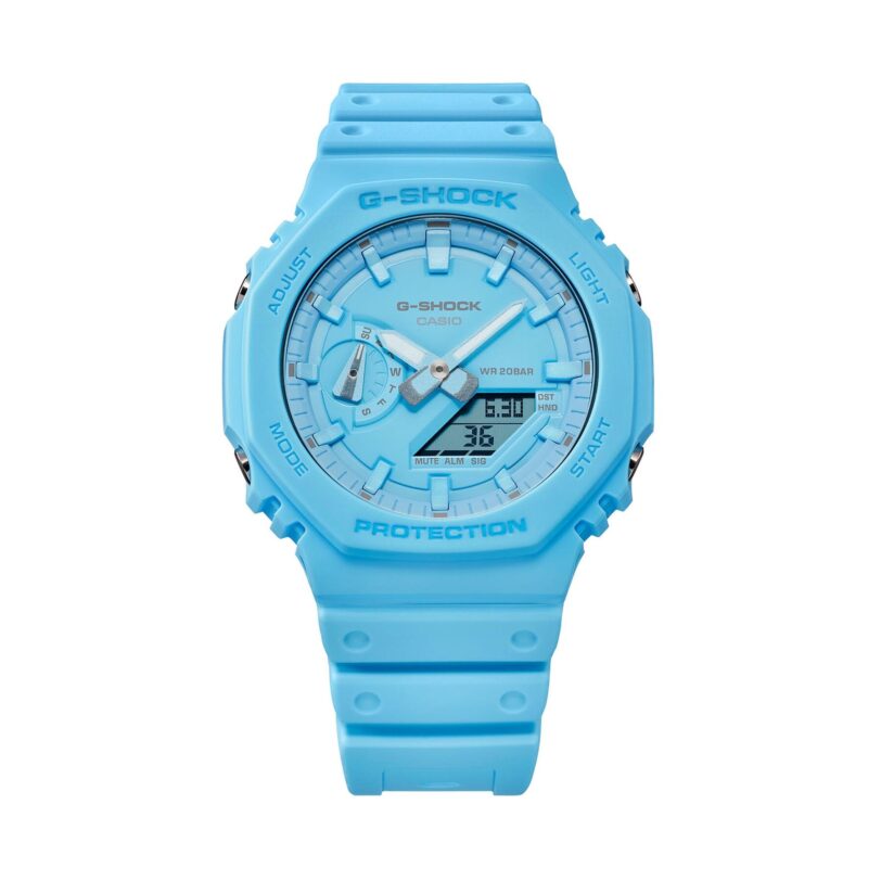 Часовник G-Shock GA-2100-2A2ER Син цвят на ниска цена