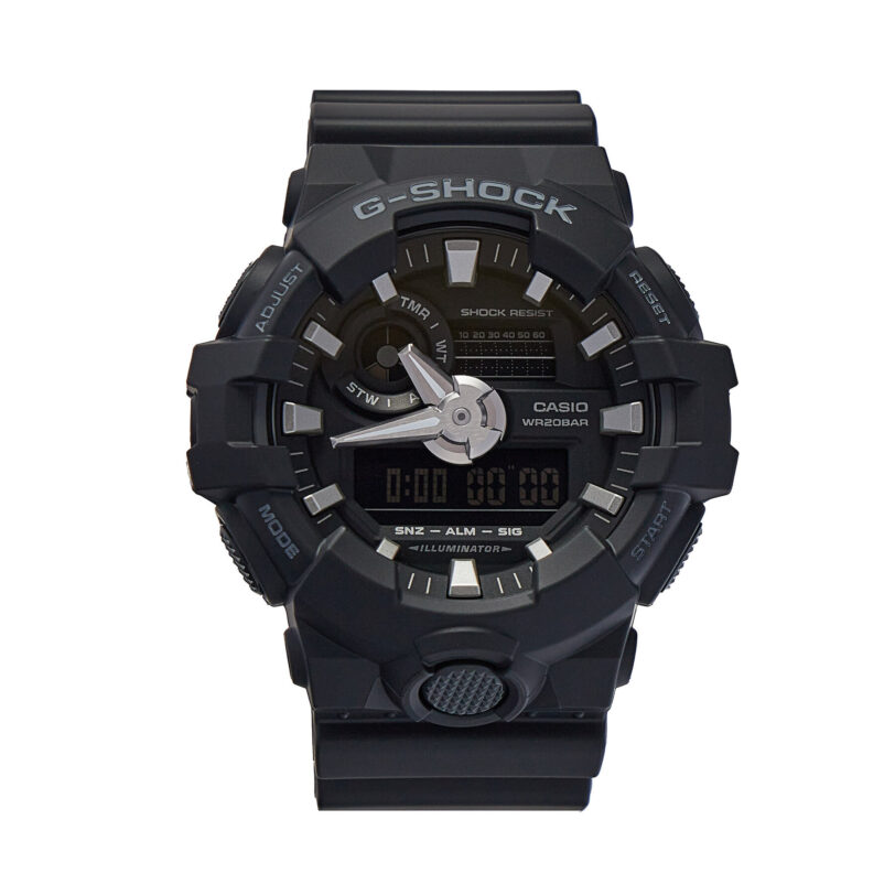 Часовник G-Shock GA-700-1BER Черен цвят на ниска цена
