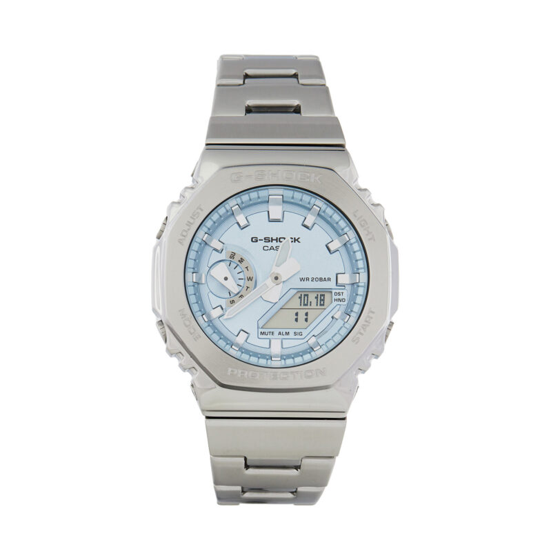 Часовник G-Shock Octagon GM-2110D-2AER Сребрист цвят на ниска цена