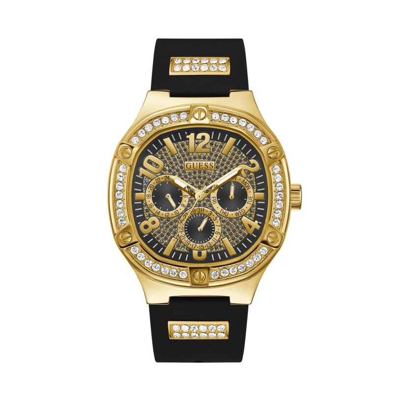 Часовник Guess Duke GW0641G2 Черен цвят на ниска цена